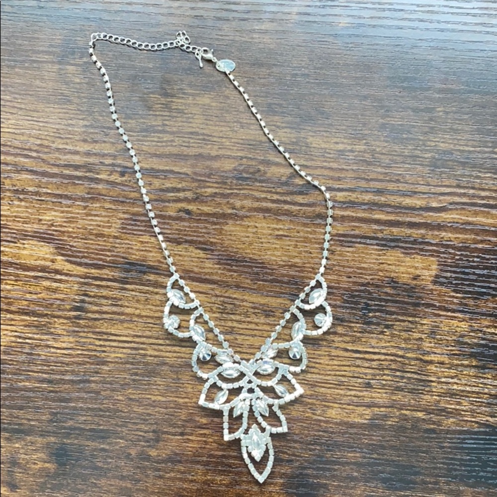 Black and Silver Gem Necklace - Picture 2 of 2